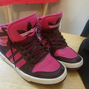 High cut adidas shoes